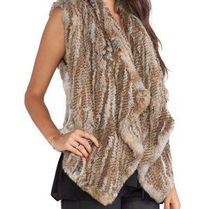 ALICE + OLIVIA Women's Harriet Shirred-Fur Vest